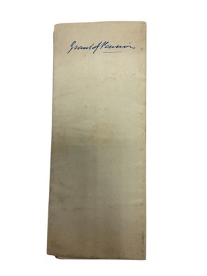 Lot 91 - His Grace The Duke of Wellington K.G., signed order appointing Major General E.B.Wynyard C.B. in command of the 58th Regiment dated 3rd February 1851, another order signed by Lord Palmerston all...