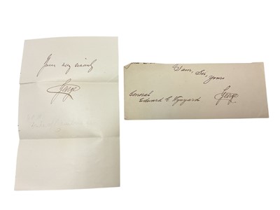 Lot 91 - His Grace The Duke of Wellington K.G., signed order appointing Major General E.B.Wynyard C.B. in command of the 58th Regiment dated 3rd February 1851, another order signed by Lord Palmerston all...