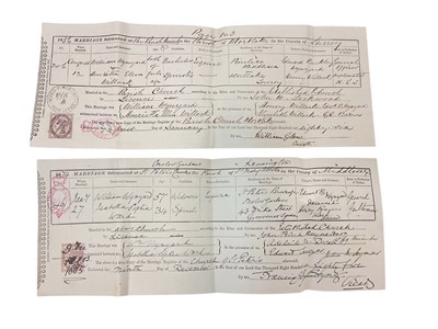 Lot 93 - The Wynyard family Pedigree and Armorial bearings, mostly 18th century and later.