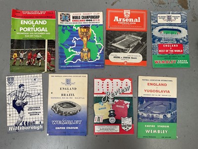 Lot 381 - Small group of football programmes