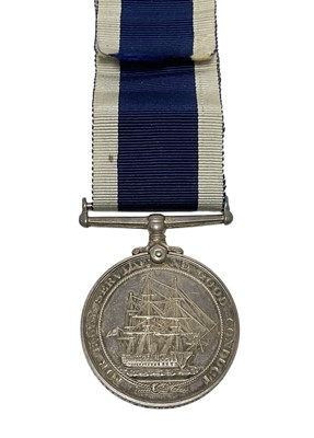 Lot 68 - George VI Royal Naval Long Service and Good Conduct medal named to J. 107078 A. J. Marsh. C. P. O. Tel. H.M.S. Pembroke.