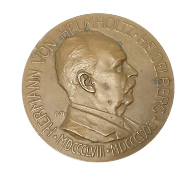 Lot 107 - Early 20th century bronze German medal / medallion to commemorate The International Physiological Congress in Heidelberg, 1907, presented by Grand Duke Friedrich of Baden, 61mm diameter