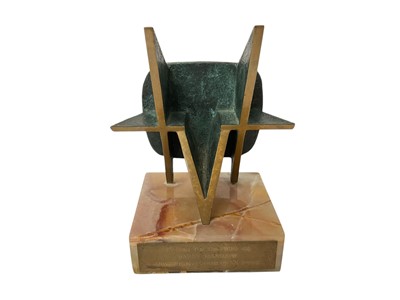 Lot 877 - William Timym (1902-1990), bronze abstract sculpture