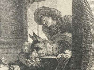 Lot 38 - 18th century French engraving "L'heureuse Fecondité" Nicolas Delaunay after Jean-Honoré Fragonard, circa 1760, F&G