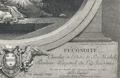 Lot 38 - 18th century French engraving "L'heureuse Fecondité" Nicolas Delaunay after Jean-Honoré Fragonard, circa 1760, F&G