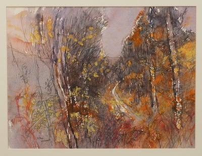 Lot 1283 - *John O'Connor (1913-2004) watercolour - Forest Track in November, signed, 36cm x 47cm, in glazed frame