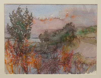Lot 1287 - *John O'Connor (1913-2004) watercolour - Extensive Landscape, signed, 36cm x 47cm, in glazed frame