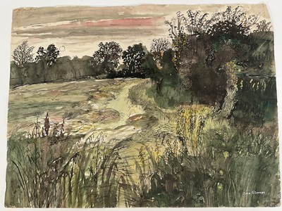 Lot 1291 - *John O'Connor (1913-2004) watercolour - Flooded Lane, signed, 48cm x 63cm, unframed