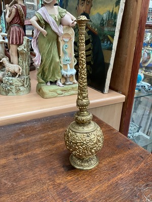 Lot 107 - Persian brass rose water sprinkler