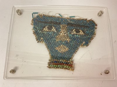 Lot 759 - Egyptian faience bead mask