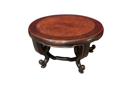 Lot 1556 - Large Chinese carved hardwood stand