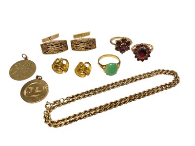 Lot 200 - Group of 9ct gold jewellery
