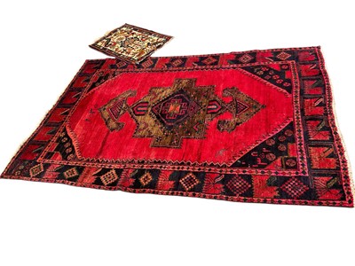 Lot 1591 - Hamadan rug and another smaller