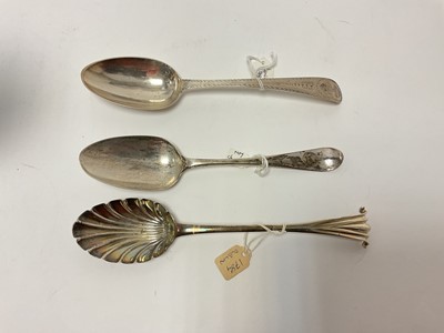 Lot 1 - Irish silver Onslow pattern table spoon, Dublin 1784 (John Shields), 21.75cm long