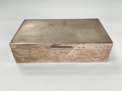 Lot 1041 - 1970s silver cigarette box
