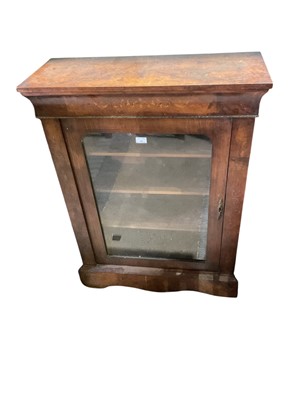Lot 5349 - Victorian inlaid walnut pier cabinet, 78.5cm wide, 31cm deep, 105cm high