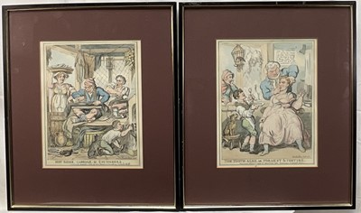 Lot 94 - After Rowlandson - 'The Tooth Ache, or Torment & Torture' and 'Hot Goose, Cabbage & Cucumbers', both 25cm x 19cm and framed and glazed (2)