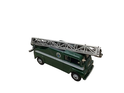 Lot 1509 - Dinky Supertoys BBC TV Extending Mast Vehicle (Antenna detached), No.969 & BBC TV Mobile Controller Room, No.967, both boxed (2)