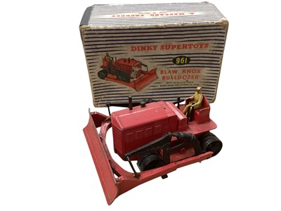Lot 1512 - Dinky Supertoys Blaw Knox Bulldozer No.961 & Dinky Toys Heavy Tractor No.963, both boxed (2)