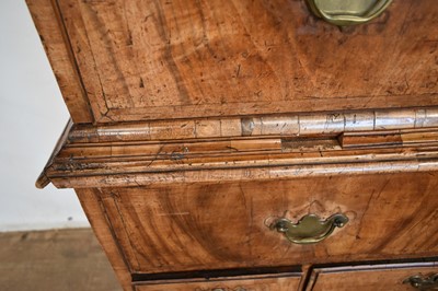 Lot 1303 - George II walnut chest on chest