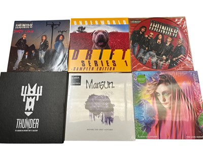 Lot 2215 - Selection of approx 30 LP records including Mercury Rev, Bloc Party, Beth Gibbons, Thunder, Mansun, Underworld, Tricky, Super Furry Animals and Zero 7. All vinyl appears unplayed. Stora...