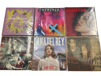 Lot 2219 - Selection of LP records (approx 18) including Kate Bush - 'Remastered in Vinyl 2', The Breeders, Nick Cave, Churches, Lana Del Rey, CSS, The Cure and Florence and the Machine. All vinyl...