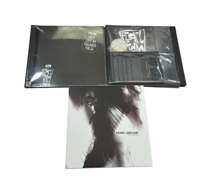 Lot 2231 - Selection of LP’s by Pearl Jam including ‘Pearl Jam Live On Ten Legs’ Boxed Set, ‘Live at Solider Field’, ‘Aladdin Theatre’, ‘Mr Baker Theatre’, ‘Great Western Forum’, ‘The...