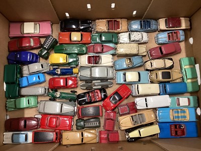 Lot 1595 - Dinky Toys unboxed mixed lot of cars and racing cars (1 box)