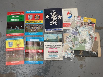 Lot 893 - Chelsea football programmes and old stamps