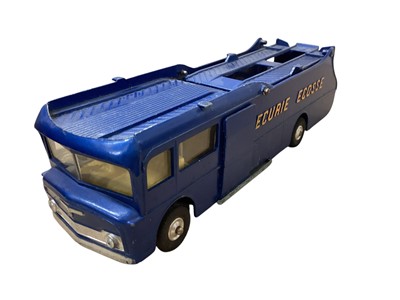 Lot 1500 - Corgi Major Ecurie Ecosse Racing Cars Gift Set Transporter.No.1126 & Land-Rover with Ferrari Racing Cars on trailer boxed Gift set No.17 (boxes poor) (2)