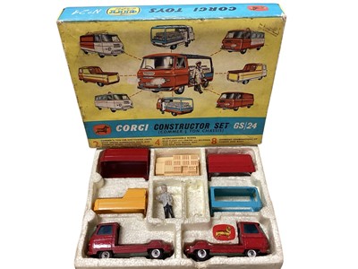 Lot 1561 - Corgi Toys Constructor Set (Commer 3/4 ton Chassis) some parts exchanged or missing, boxed Gift Set No.24 (1)