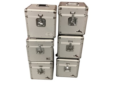 Lot 2232 - Six good quality LP storage boxes including Gorilla Brand (6)