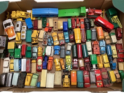 Lot 1598 - Matchbox 1-75 Series unboxed vehicles & some larger models (1 box)