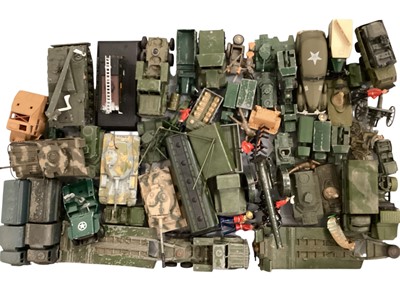 Lot 1599 - Matchbox 1-75 Series unboxed Military vehicles & larger (1 box)