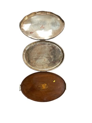 Lot 784 - Two plated entree dishes and covers and other items
