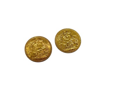 Lot 402 - G.B. - Gold Sovereigns Victoria JH 1888M AF & 1889M VF (2 coins)