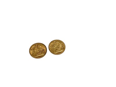 Lot 405 - G.B. - Gold Sovereigns Victoria OH 1900 x 2 F-AVF (2 coins)