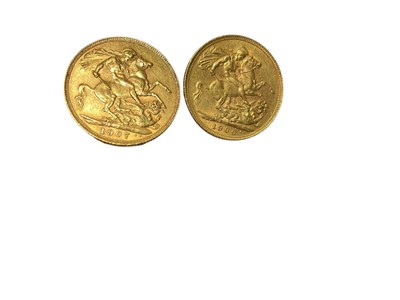 Lot 418 - G.B. - Gold Sovereigns Edward VII 1906 F & 1907 F (2 coins)