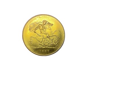 Lot 429 - G.B. - Gold 'Jewellers Copy' Five Pound Coin (N.B. Wt. 40.1gms) UNC (1 coin)