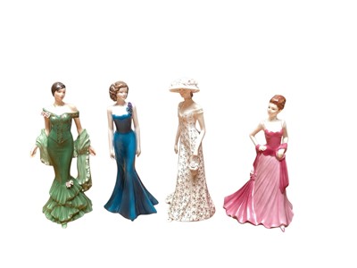 Lot 916 - Eleven Coalport figures including Jade, Sheer Elegance, Royal Enclosure etc