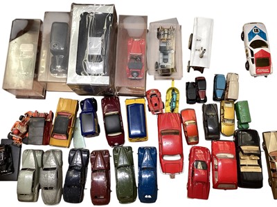 Lot 1837 - Selection of Dinky Toy cars, Matchbox and others, all unboxed (qty)