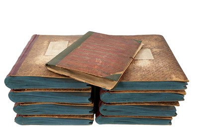 Lot 1039 - Rare and historic 19th century collection of Suffolk pressed flora comprising of eight large albums and one smaller, inscribed with labels and hand inscriptions