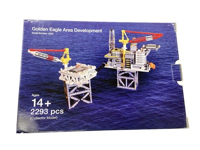 Lot 1865 - Bright Bricks Golden Eagle Area Development collectors model, 2293 pcs, boxed (poor) No.0002 & TM2500 Mobile Power Plant collectors model, 2151 pcs, boxed No.0042 (2)