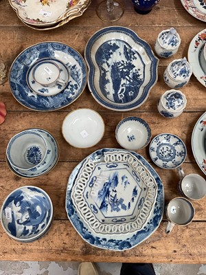 Lot 48 - Group of 18th century Chinese export porcelain wares with underglazed blue decoration