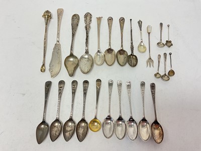 Lot 1061 - Group of misc silver flatware