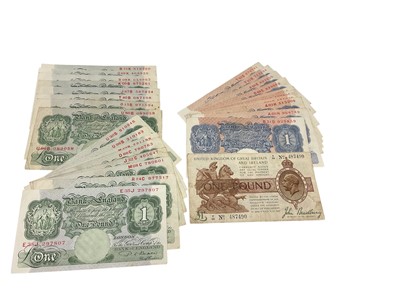 Lot 459 - G.B. - One Pound banknotes
