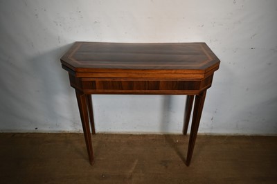 Lot 1210 - Regency rosewood card table