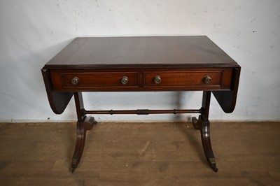 Lot 1212 - Regency mahogany sofa table