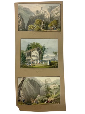 Lot 934 - Thomas Remnant Charleton (1756-1849) watercolour - three Swiss views