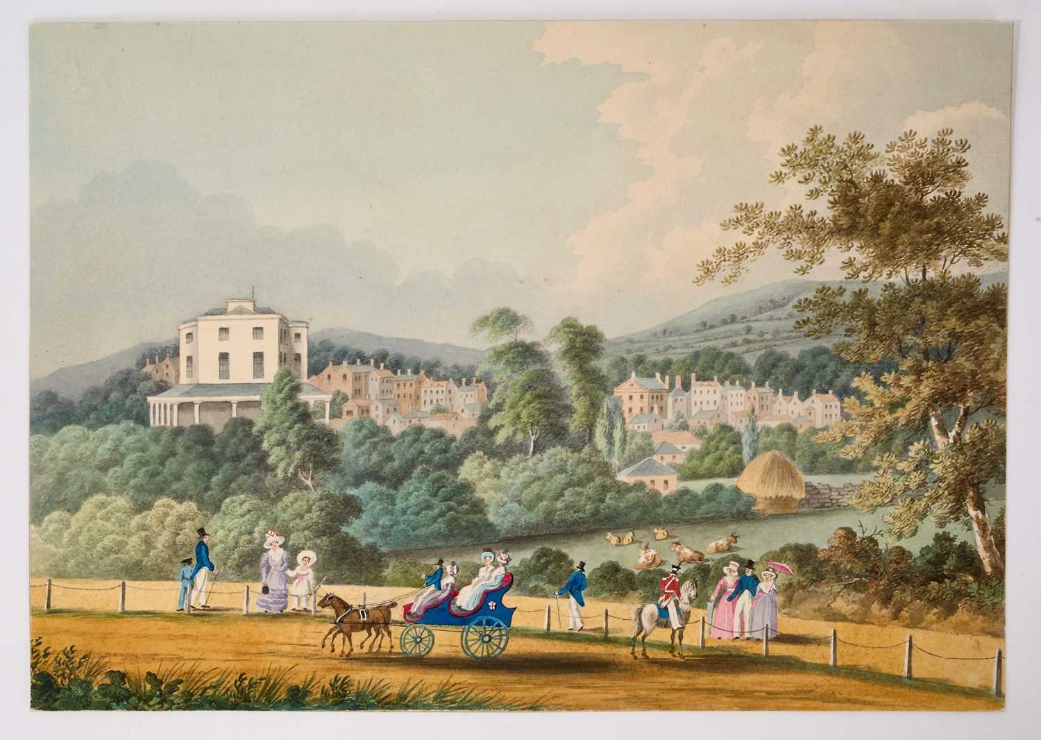 Lot 948 - Thomas Remnant Charleton (1756-1849) watercolour - 'Cheltenham' titled to mount, 20 x 28cm